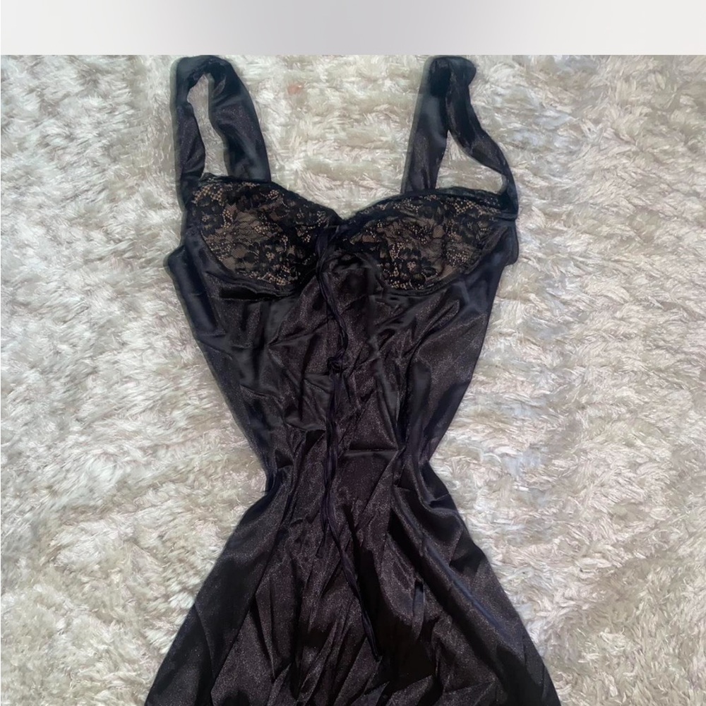Silk Dress with Lace Details!